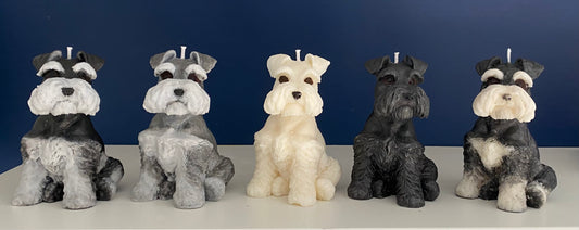 Schnauzer Candle