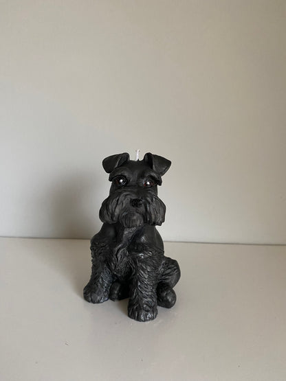 Schnauzer Candle